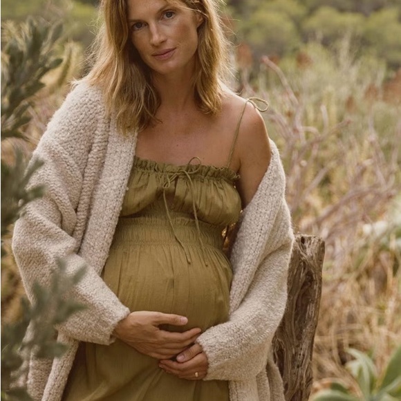 Doen Rhoda Midi Dress in Verbana Olive Size Large - Picture 3 of 8